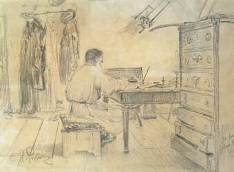 Leo Tolstoy (Ilya Répine) - Muzeo.com