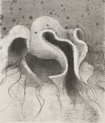 Les bêtes de la mer rondes comme des outres (Odilon Redon) - Muzeo.com