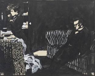 Les intimités : la toilette de sortie (Félix Vallotton) - Muzeo.com