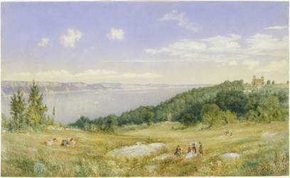 Les palissades (John William Hill) - Muzeo.com