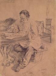 Lev Nikolaevich Tolstoy (Ilya Répine) - Muzeo.com