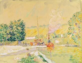 Lock at Sannois (Paul Signac) - Muzeo.com