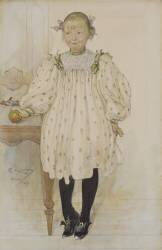 Martha Winslow as a Girl (Carl Larsson) - Muzeo.com
