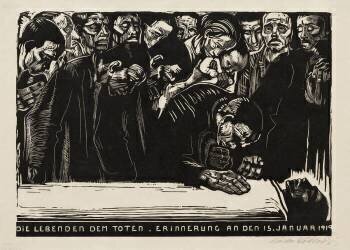 Memorial sheet for Karl Liebknecht (Kathe Schmidt Kollwitz) - Muzeo.com