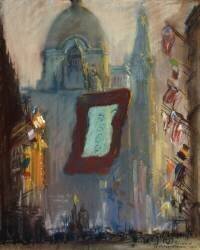 New York with Flags (Arthur Clifton Goodwin) - Muzeo.com