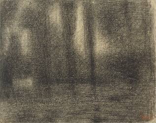 Poplars (Georges Seurat) - Muzeo.com