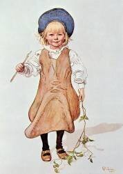 Portrait of a Young Girl (Carl Larsson) - Muzeo.com