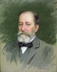 Portrait of Camille Saint-Saens (Alberto Rossi) - Muzeo.com