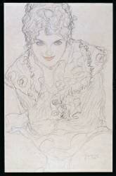 Portrait with Right Hand on Chin (Gustav Klimt) - Muzeo.com