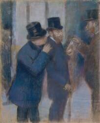 Portraits at the Stock Exchange (Edgar Degas) - Muzeo.com