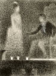 Scène de théâtre, la répétition (Georges Seurat) - Muzeo.com