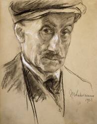 Self portrait (Max Liebermann) - Muzeo.com