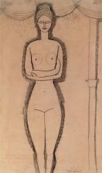 Standing Nude (Amedeo Modigliani) - Muzeo.com