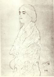 Standing Robed Lady (Gustav Klimt) - Muzeo.com
