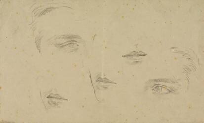 Studies of eyes and mouths (Glyn Warren Philpot) - Muzeo.com