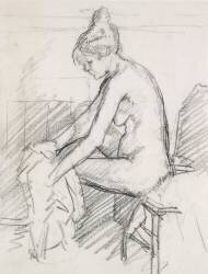Study of a Nude Female (Harold Gilman) - Muzeo.com