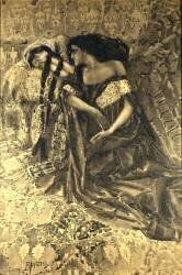 Tamara and Demon (Mikhail Aleksandrovich Vrubel) - Muzeo.com