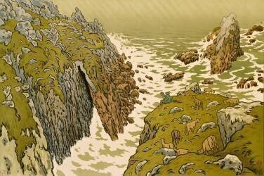 The Cliff (Henri Rivière) - Muzeo.com