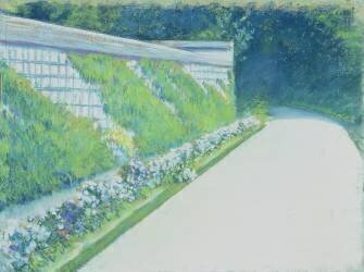 The Kitchen Garden Wall (Gustave Caillebotte) - Muzeo.com