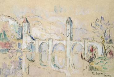 The Pont Valentre, Cahors (Paul Signac) - Muzeo.com