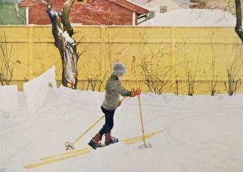 The Skier (Carl Larsson) - Muzeo.com