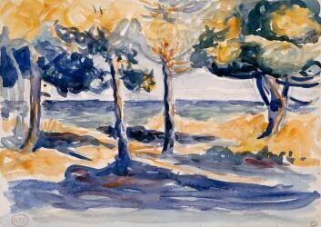 Trees near the sea (Henri-Edmond Cross) - Muzeo.com