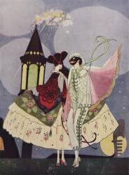 Two Venetian masks and a Gondola (Umberto Brunelleschi) - Muzeo.com