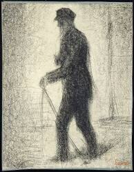 Walking (Georges Seurat) - Muzeo.com