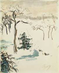 Winter Landscape (Pierre Bonnard) - Muzeo.com