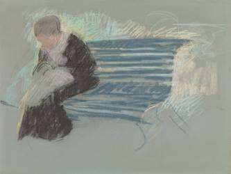 Woman on a Bench (Mary Cassatt) - Muzeo.com