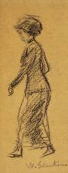 Woman Walking (William James Glackens) - Muzeo.com