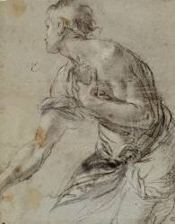 Berger à genoux (Agostino Carracci) - Muzeo.com