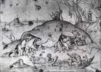 Big fishes eat small ones (Pieter Brueghel the Elder) - Muzeo.com