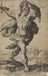 Cycle des Héros romains : Horatius Coclès (Hendrick Goltzius) - Muzeo.com