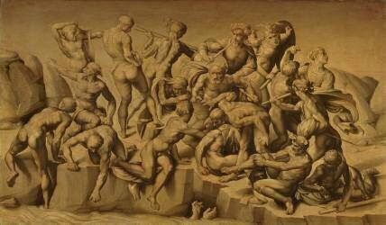 The Battle of Cascina (Aristotele da Sangallo) - Muzeo.com