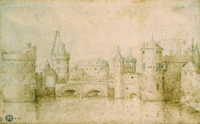 View of the ancient fortifications of Amsterdam (Pieter Brueghel the Elder) - Muzeo.com