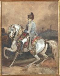 Portrait équestre de Napoléon (anonyme) - Muzeo.com