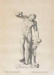 Statue antique de marbre d'un Faune (Claude Mellan) - Muzeo.com