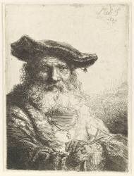 Vieillard à la barbe frisée (Ferdinand Bol) - Muzeo.com