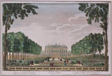 Vue de l'hôtel et des jardins d'Evreux à Paris, appartenant à la marquise de Pompadour (anonyme) - Muzeo.com