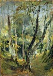 A Beech Wood with Gypsies seated in the Distance (Joseph Mallord William Turner) - Muzeo.com