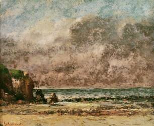 A Calm Seascape (Gustave Courbet) - Muzeo.com