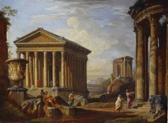A Capriccio of Classical Ruins (Giovanni Paolo Pannini) - Muzeo.com