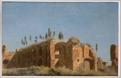 A la villa Farnèse : les ruines (Pierre Henri de Valenciennes) - Muzeo.com