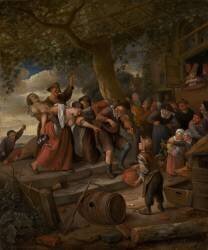 A Pig Belongs in the Sty (Jan Steen) - Muzeo.com