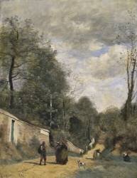 A Road at Ville d’Avray (Jean-Baptiste Camille Corot) - Muzeo.com