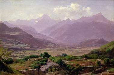 A valley at dawn (Antoine Chintreuil) - Muzeo.com