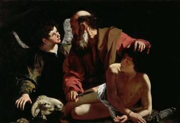 Abraham Sacrificing Isaac (Caravaggio) - Muzeo.com