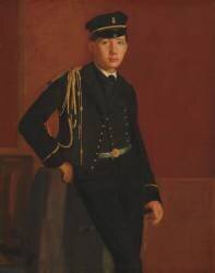 Achille De Gas in the Uniform of a Cadet (Edgar Degas) - Muzeo.com