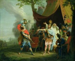 Achilles has a dispute with Agamemnon (Johann Heinrich Wilhelm...) - Muzeo.com